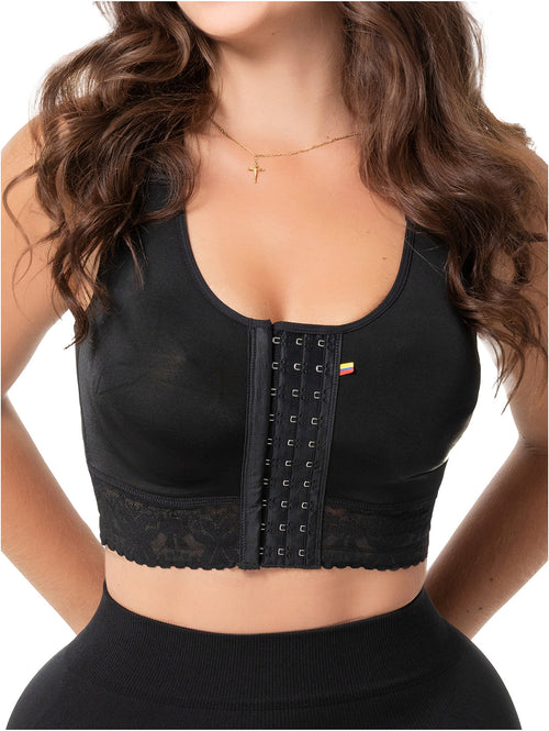 Fajas Stage 1 Post-Surgery Compression Bra Adjustable Support for Augmentation & Reduction