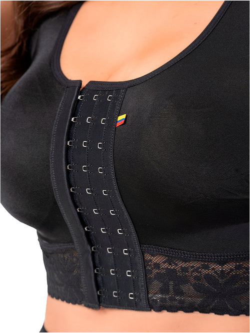 Fajas Stage 1 Post-Surgery Compression Bra Adjustable Support for Augmentation & Reduction