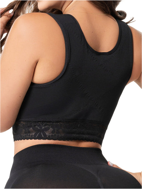 Fajas Stage 1 Post-Surgery Compression Bra Adjustable Support for Augmentation & Reduction