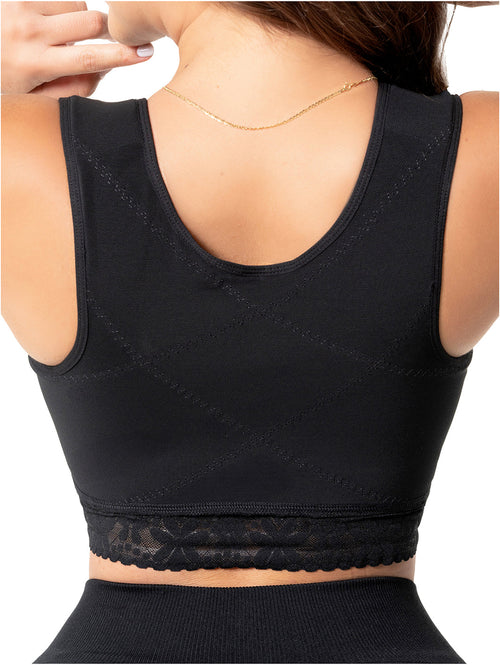 Fajas Stage 1 Post-Surgery Compression Bra Adjustable Support for Augmentation & Reduction