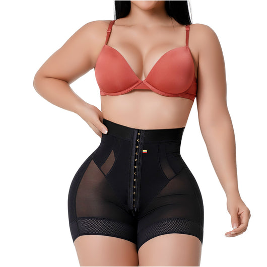 Fajas Élite High Compression Shaper Short 3-Level Control & Pre-Molded Butt Lift