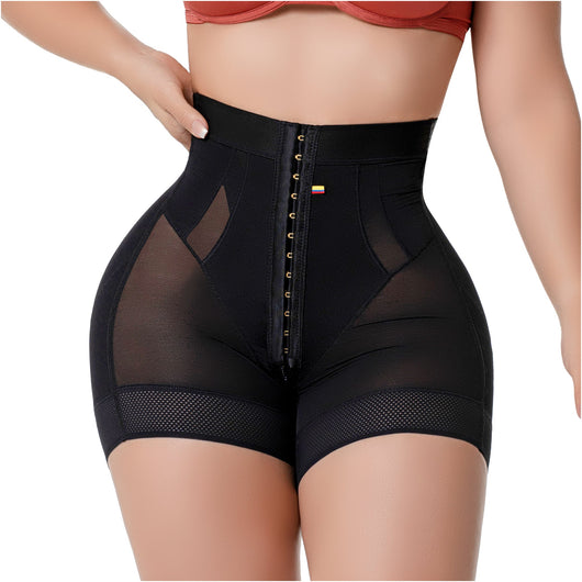 Fajas Élite High Compression Shaper Short 3-Level Control & Pre-Molded Butt Lift