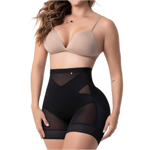 Fajas Pull-Up Shaper Shorts Seamless High Compression & Pre-Molded Glute Lift - Size 2XS