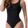 Colombian Fajas Tummy Control Bodysuit with Wide Straps and Snap Closure