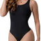 Colombian Fajas Tummy Control Bodysuit with Wide Straps and Snap Closure