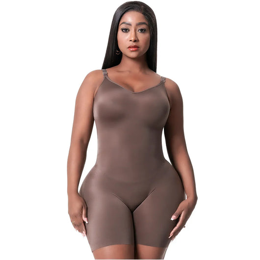 Tummy Control Shapewear Bodysuit for Women with Built-in Bra