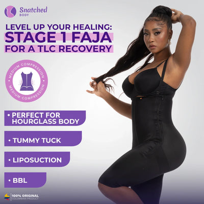 Post Surgery BBL Stage 1 Faja for Guitar Body Shapes