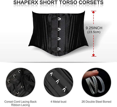 26-Bone Classic Cotton Underbust Corset