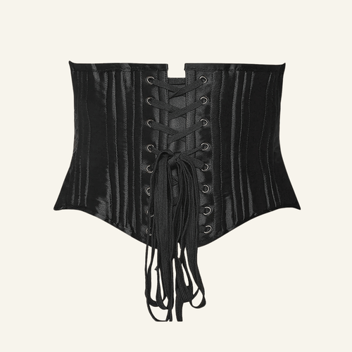 Corset Waist Trainer, Underbust, 26 Steel Bones, Cotton, Hourglass Shaping
