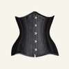24-Bone Longline Underbust Corset with Steel Boning and Waist Tape Support