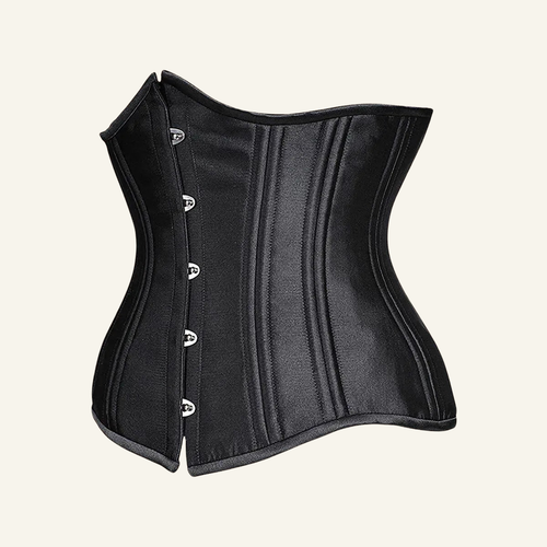 24-Bone Longline Underbust Corset with Steel Boning and Waist Tape Support