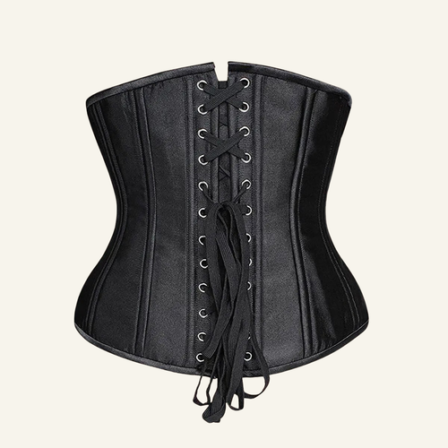 24-Bone Longline Underbust Corset with Steel Boning and Waist Tape Support