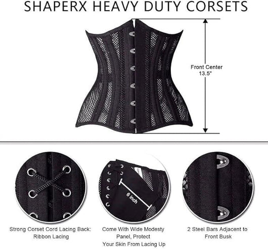 24-Bone Longline Underbust Corset