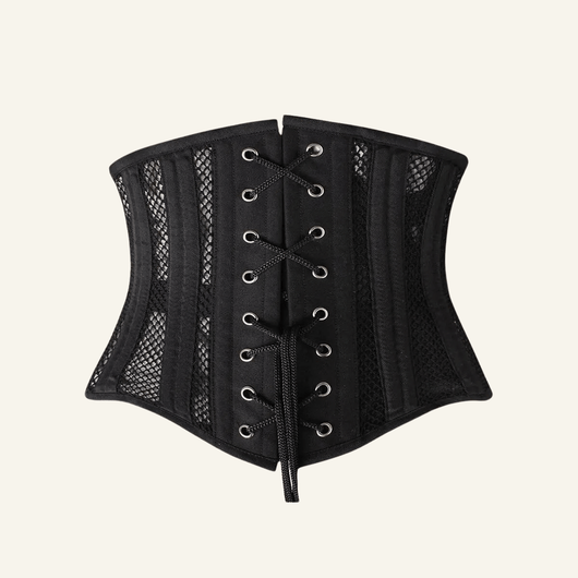 26-Bone Mesh Short-Torso Underbust Corset