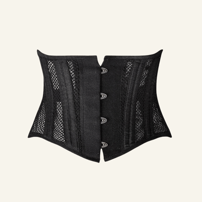 26-Bone Mesh Short-Torso Underbust Corset