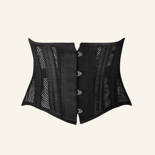 26-Bone Mesh Short-Torso Underbust Corset