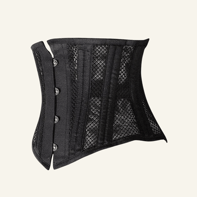 26-Bone Mesh Short-Torso Underbust Corset