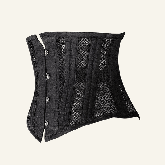 26-Bone Mesh Short-Torso Underbust Corset