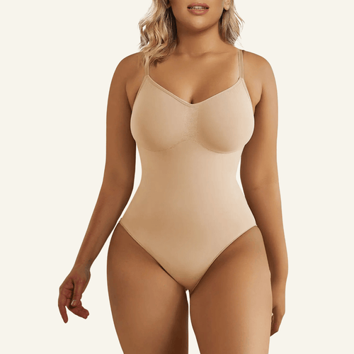 Shapewear Bodysuit Seamless Thong With Tummy Control And No Visible Panty Lines