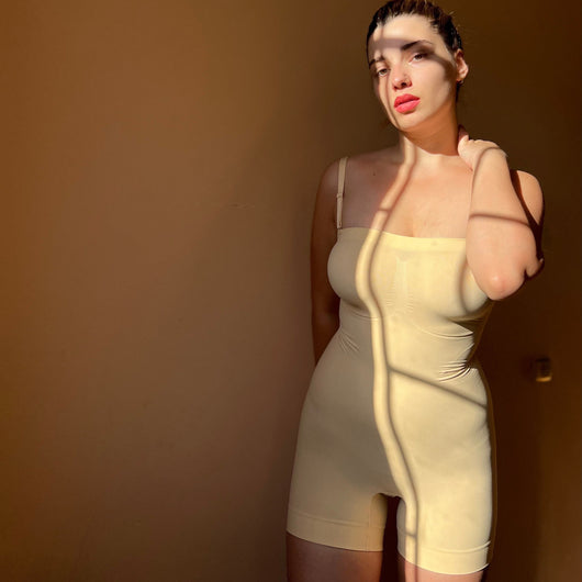 Convertible Strapless Mid-Thigh Bodysuit