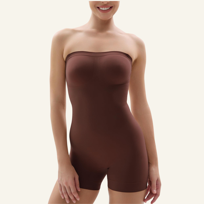 Convertible Strapless Mid-Thigh Bodysuit