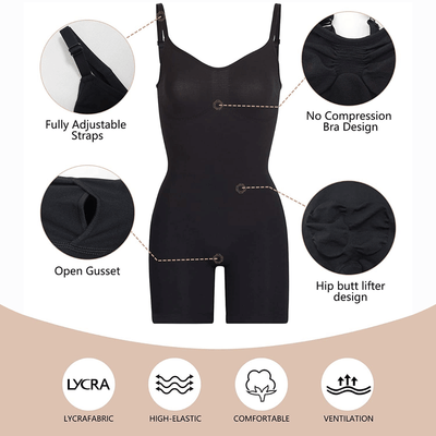Seamless Plunge Mid-Thigh Bodysuit