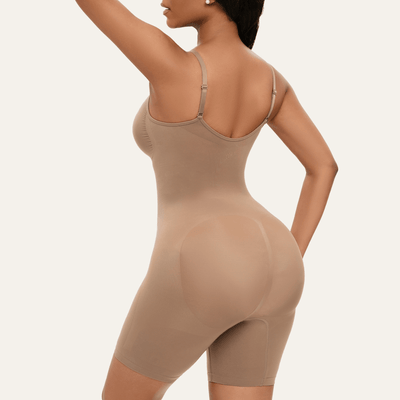 Seamless Plunge Mid-Thigh Bodysuit