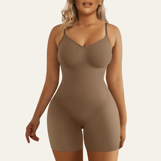 Seamless Plunge Mid-Thigh Bodysuit