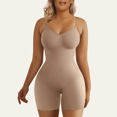 Seamless Plunge Mid-Thigh Bodysuit
