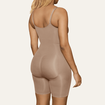 Seamless Plunge Mid-Thigh Bodysuit