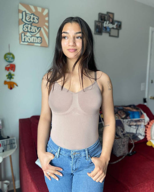 Seamless Plunge Mid-Thigh Bodysuit