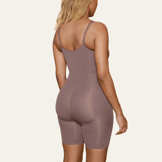 Seamless Plunge Mid-Thigh Bodysuit