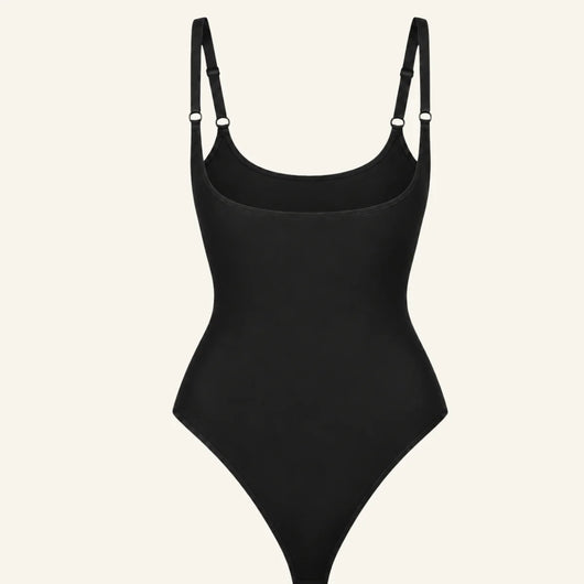 Open-Bust Seamless Thong Bodysuit