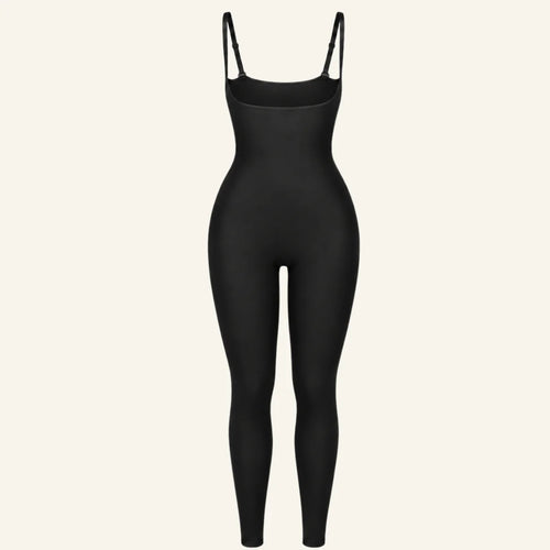 3-In-1 Open-Bust Seamless Bodysuit Full-Length Medium Control Shapewear
