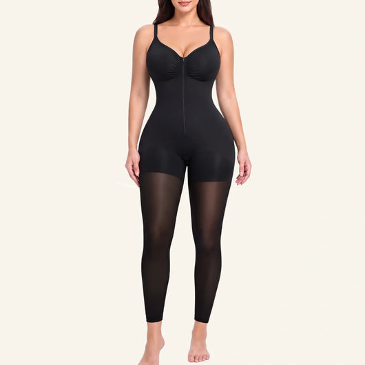 VeilSculpt™ Sheer-Tights Shaping Bodysuit