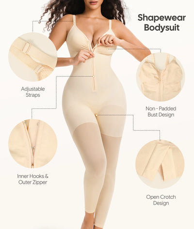 VeilSculpt™ Sheer-Tights Shaping Bodysuit