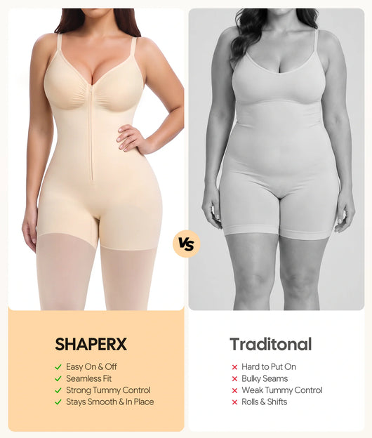 VeilSculpt™ Sheer-Tights Shaping Bodysuit