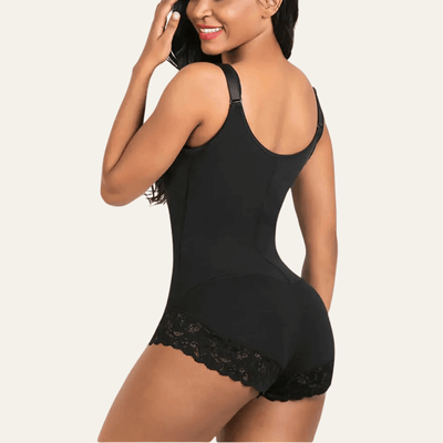 Open-Bust Zip-Front Brief  Colombian Faja