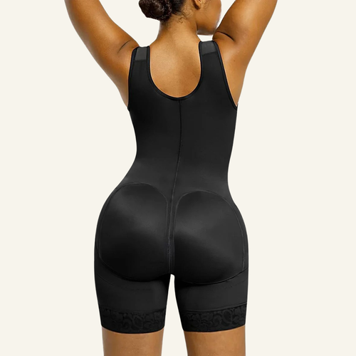 Full-Coverage Hook-Front Mid-Thigh Faja