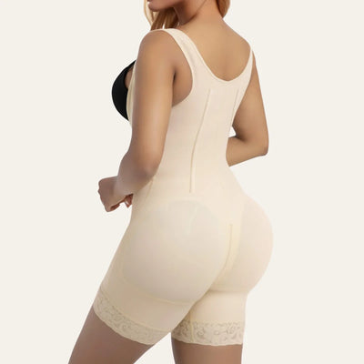 6-Bone Open-Bust Hook-Front Faja
