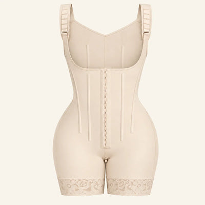 6-Bone Open-Bust Hook-Front Faja