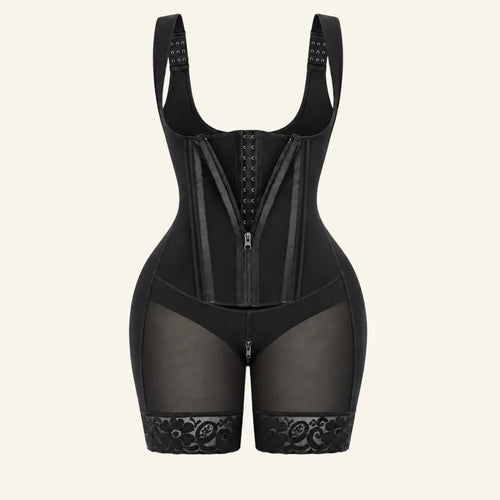 Steel-Boned Open-Bust Butt-Lift Faja