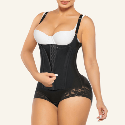 8-Bone Open-Bust Brief Faja