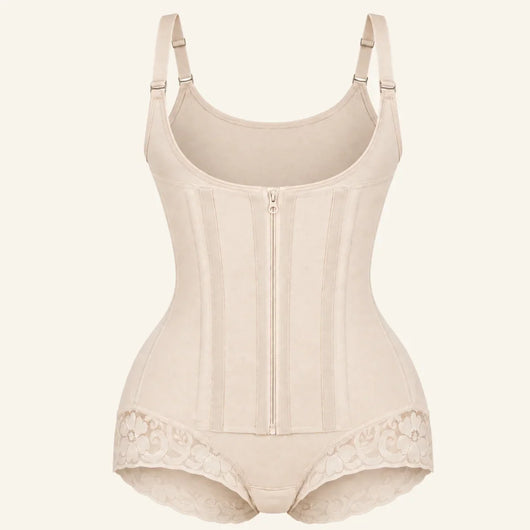 8-Bone Open-Bust Brief Faja