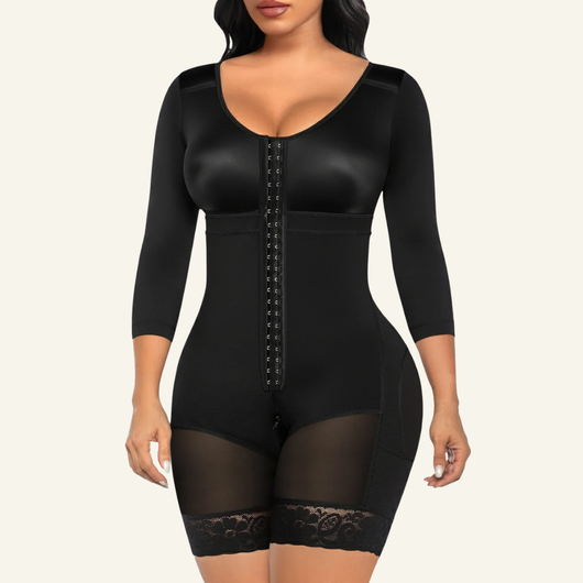 Post-Surgery 3/4-Sleeve Mid-Thigh Faja