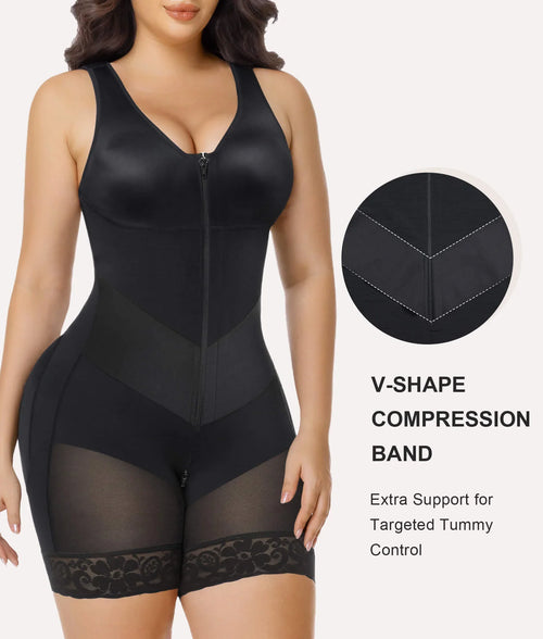 V-Shaped Butt-Lift Mid-Thigh Faja