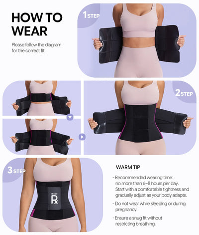 3-Strap Targeted Waist Trainer Belt