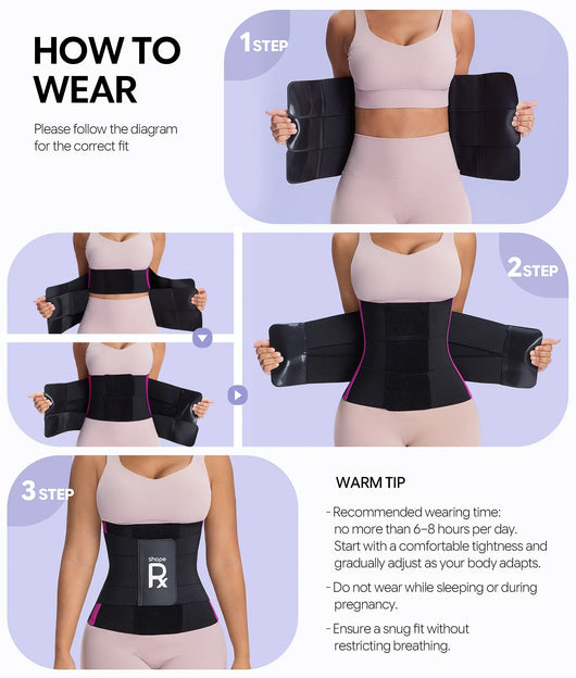 3-Strap Targeted Waist Trainer Belt