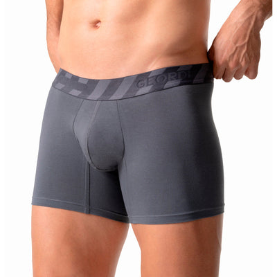 Mid-Cut Basic Boxer Briefs for Men 3-Pack Breathable, Supportive & Ultra-Comfortable Cotton Underwear for Men