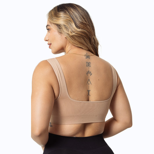 Fajas Seamless High-Support Athleisure Bra Top